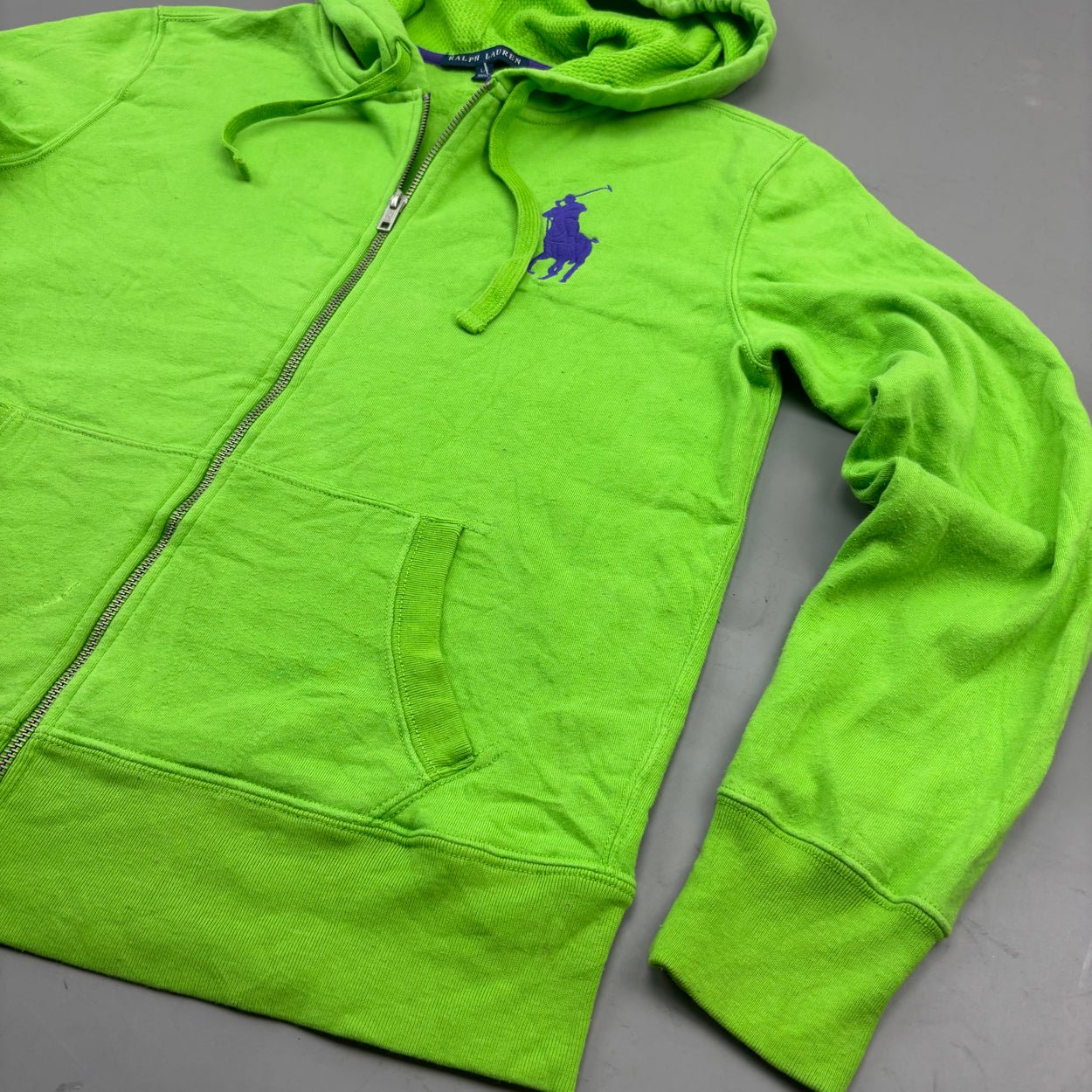 Green Ralph Lauren Zip Vest - Women L - Very Good - Revaleur
