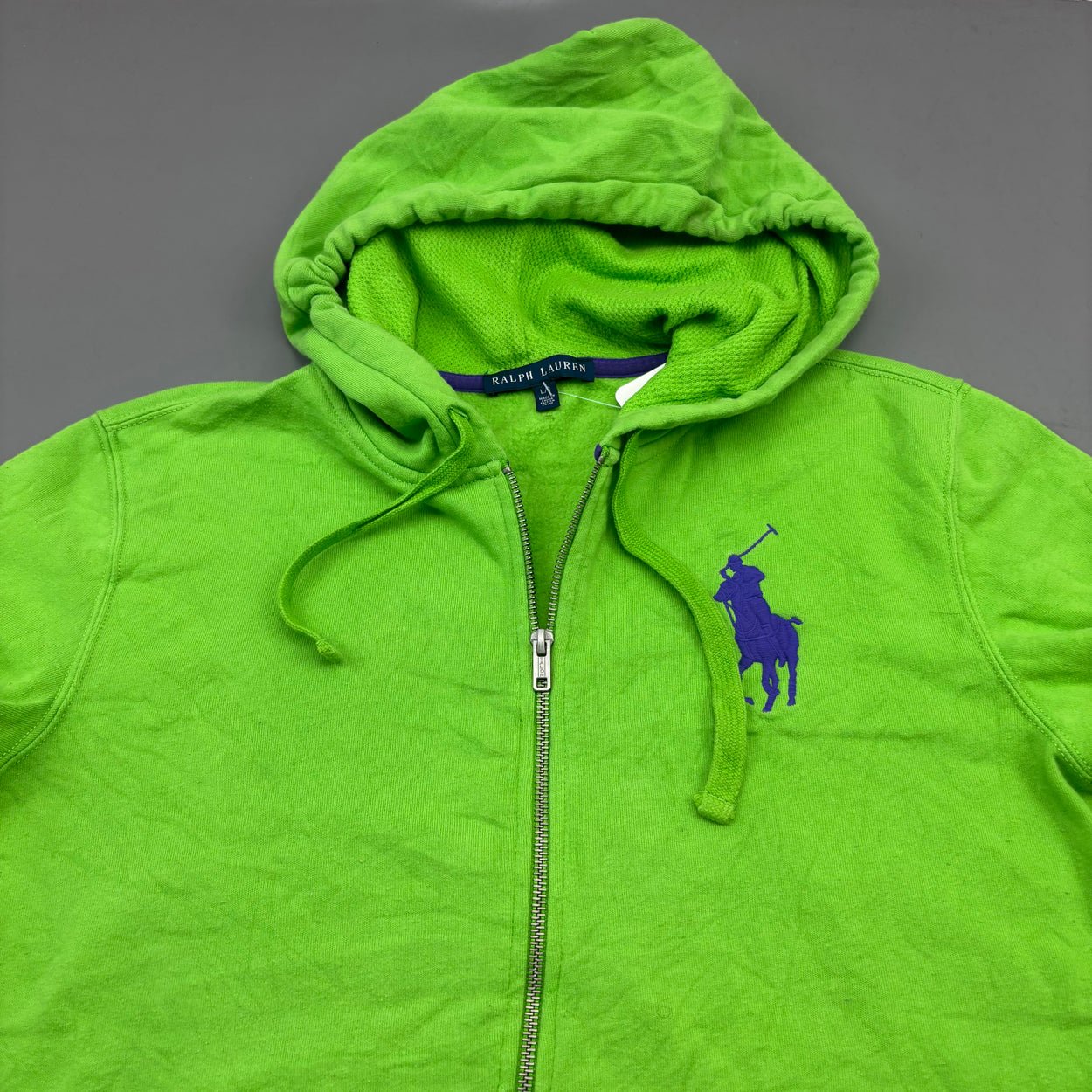 Green Ralph Lauren Zip Vest - Women L - Very Good - Revaleur
