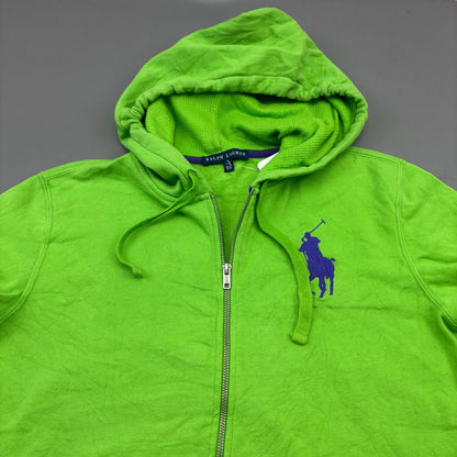 Green Ralph Lauren Zip Vest - Women L - Very Good - Revaleur