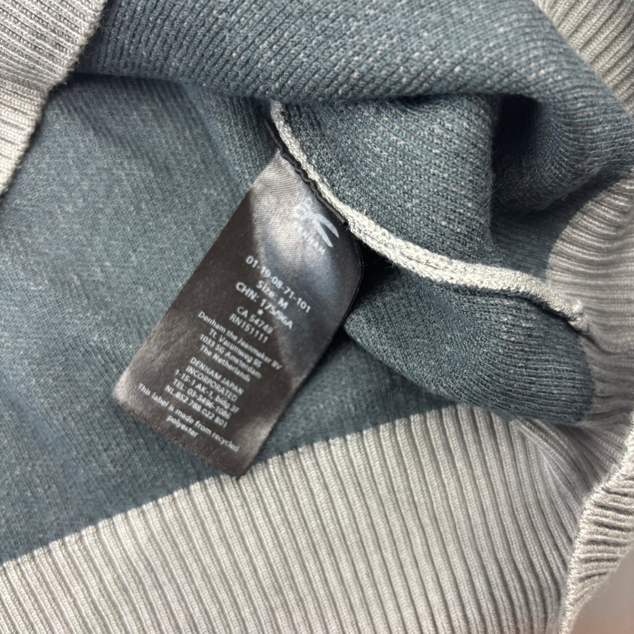 Grey Denham Half Zip - Men M - Very Good - Revaleur