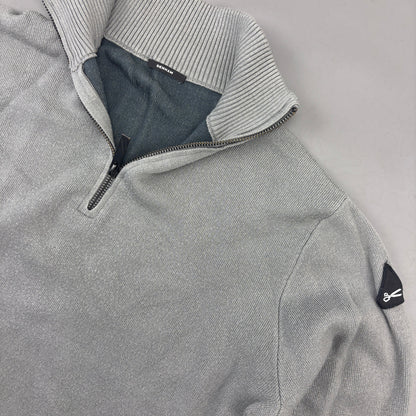 Grey Denham Half Zip - Men M - Very Good - Revaleur