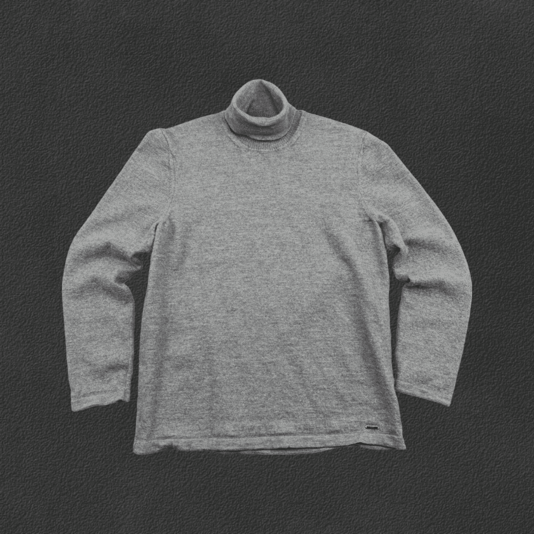 Grey Hugo Boss Turtleneck - Men S - Very Good - Revaleur