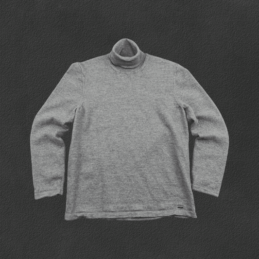 Grey Hugo Boss Turtleneck - Men S - Very Good - Revaleur