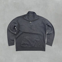 Grey Massimo Dutti Half Zip - Men XL - Very Good - Revaleur