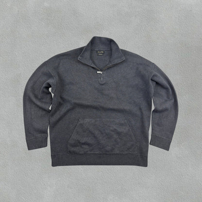 Grey Massimo Dutti Half Zip - Men XL - Very Good - Revaleur