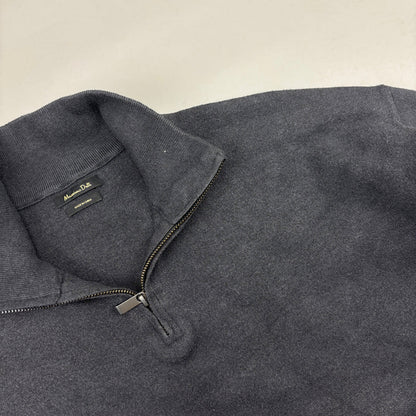 Grey Massimo Dutti Half Zip - Men XL - Very Good - Revaleur