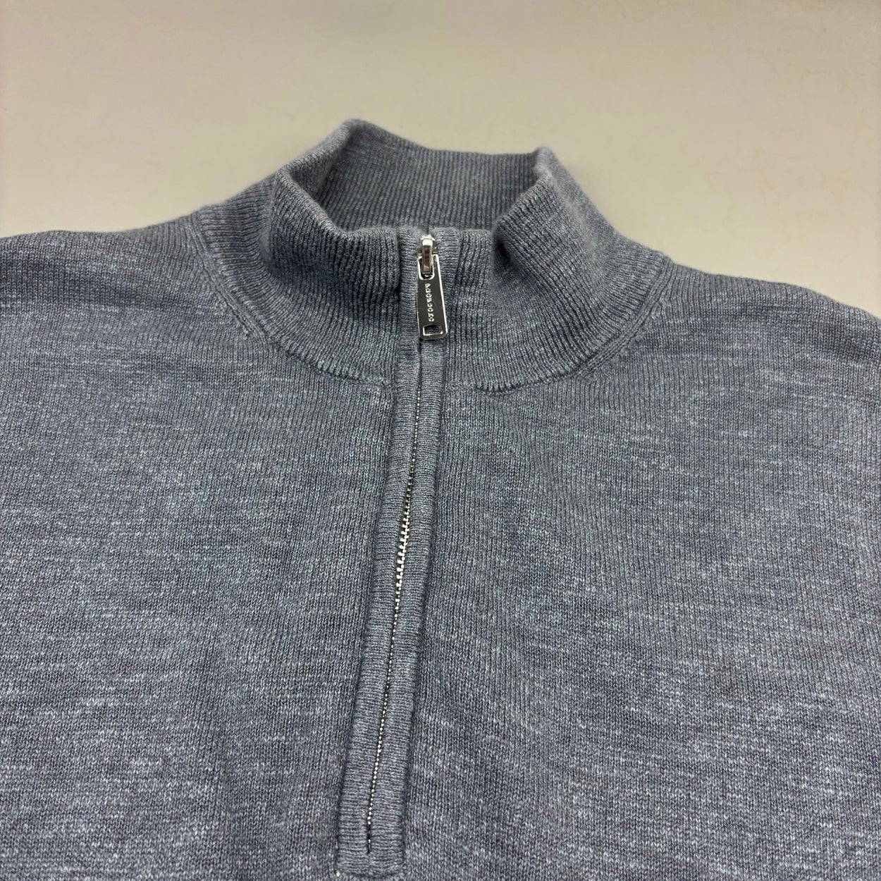 Grey Profuomo Half Zip - Men M - Very Good - Revaleur