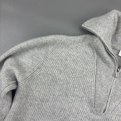 Grey Profuomo Half Zip - Men M - Very Good - Revaleur