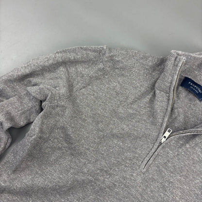Grey Profuomo Half Zip - Men S - Very Good - Revaleur