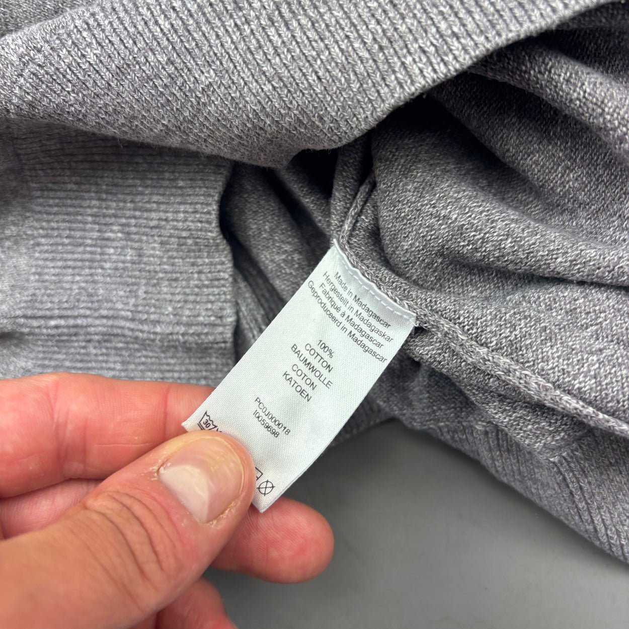 Grey Profuomo Half Zip - Men S - Very Good - Revaleur
