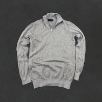 Grey Profuomo Half Zip - Men S - Very Good - Revaleur