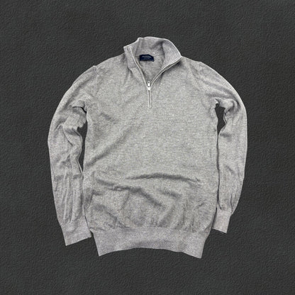 Grey Profuomo Half Zip - Men S - Very Good - Revaleur