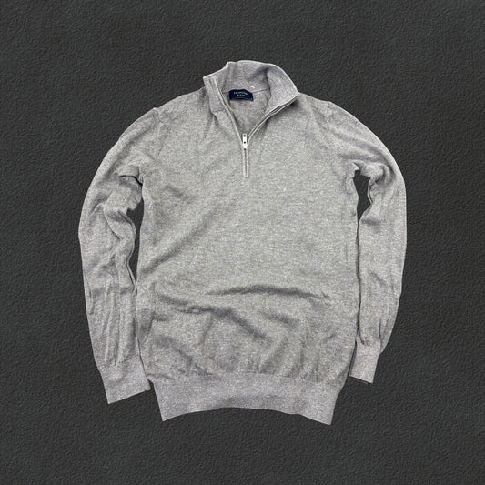 Grey Profuomo Half Zip - Men S - Very Good - Revaleur