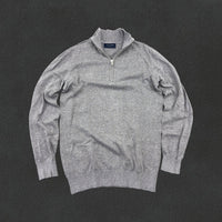 Grey Profuomo Half Zip - Men S - Very Good - Revaleur