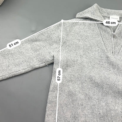 Grey Profuomo Half Zip - Men XS - Very Good - Revaleur
