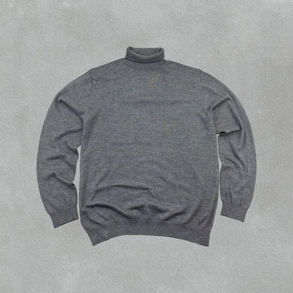 Grey Profuomo Turtleneck - Men XL - Very Good - Revaleur