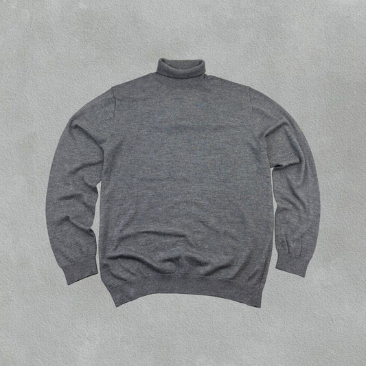 Grey Profuomo Turtleneck - Men XL - Very Good - Revaleur