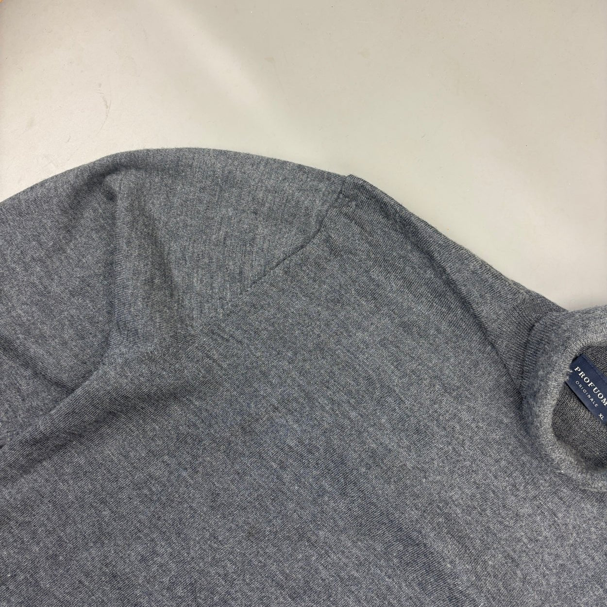 Grey Profuomo Turtleneck - Men XL - Very Good - Revaleur