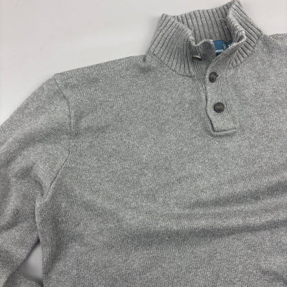 Grey Ralph Lauren Buttoned Sweater - Men XXL - Very Good - Revaleur