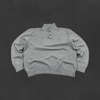 Grey Ralph Lauren Buttoned Sweater - Men XXL - Very Good - Revaleur