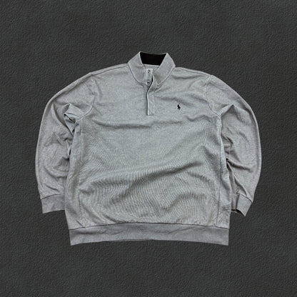 Grey Ralph Lauren Buttoned Sweater - Men XXL - Very Good - Revaleur