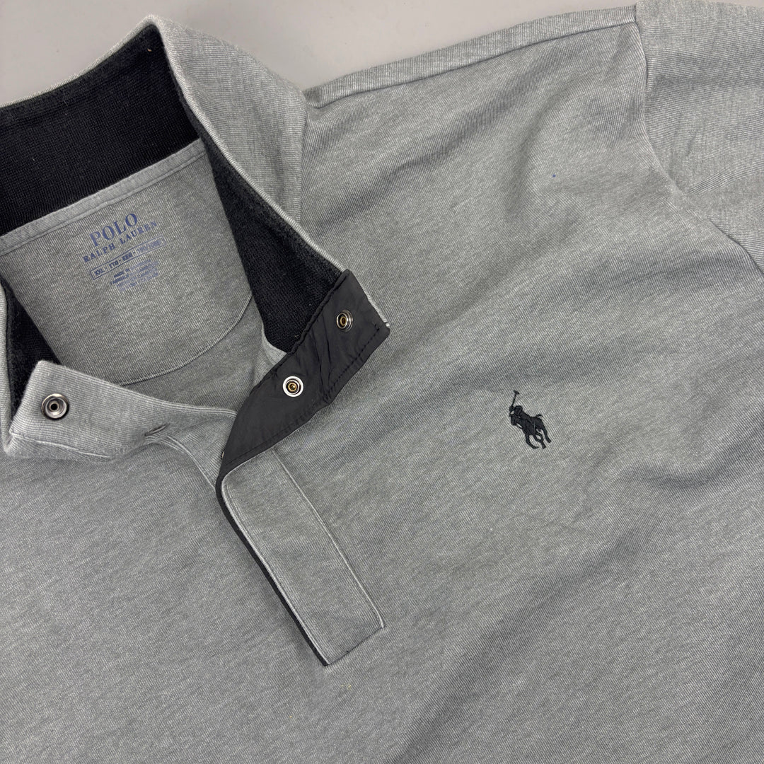 Grey Ralph Lauren Buttoned Sweater - Men XXL - Very Good - Revaleur