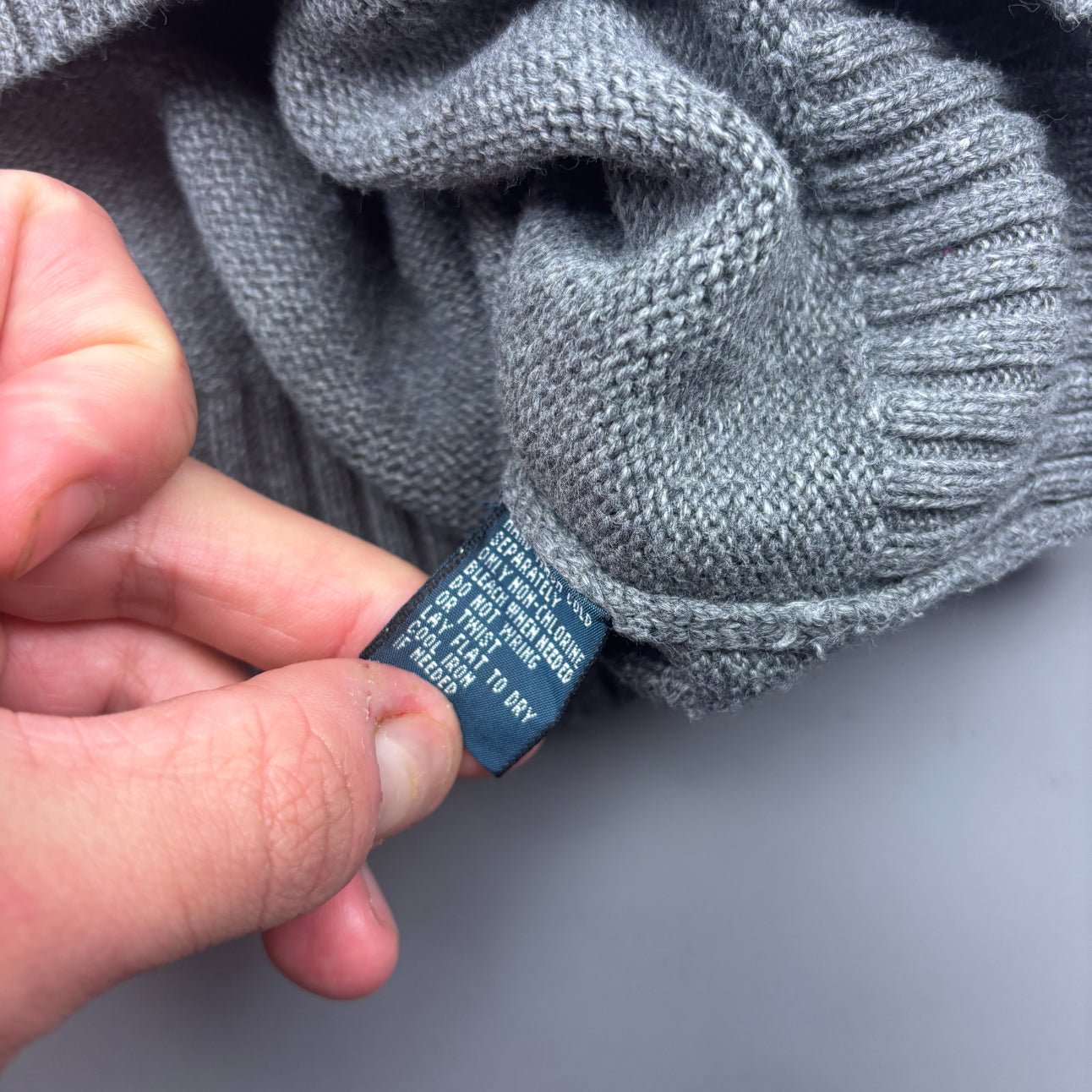 Grey Ralph Lauren Buttoned Sweater - Men XXL - Very Good - Revaleur