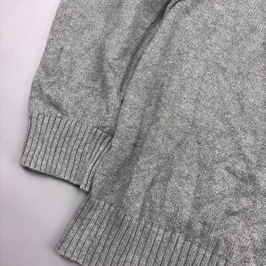 Grey Ralph Lauren Buttoned Sweater - XXL - Very Good - Revaleur
