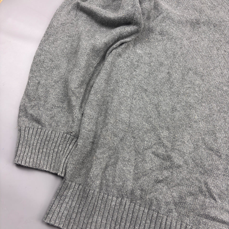 Grey Ralph Lauren Buttoned Sweater - XXL - Very Good - Revaleur