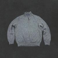 Grey Ralph Lauren Half Zip - Men L - New - Revaleur