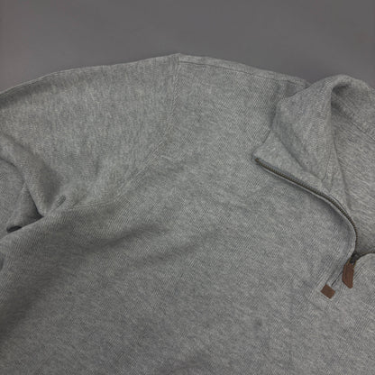 Grey Ralph Lauren Half Zip - Men L - Very Good - Revaleur