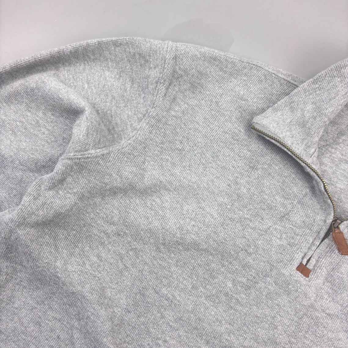 Grey Ralph Lauren Half Zip - Men L - Very Good - Revaleur