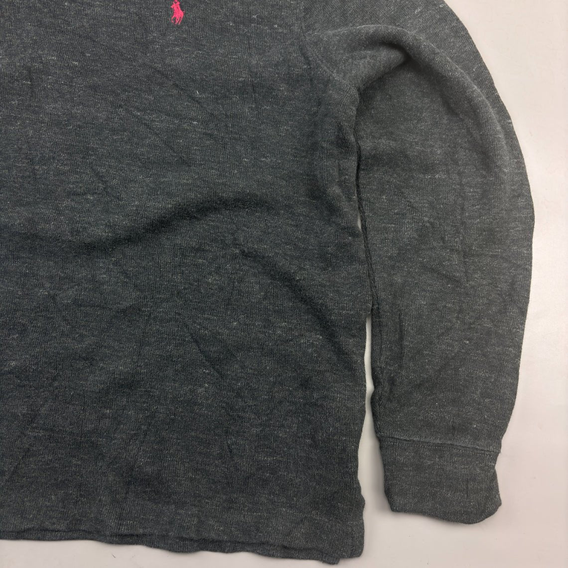 Grey Ralph Lauren Half Zip - Men L - Very Good - Revaleur