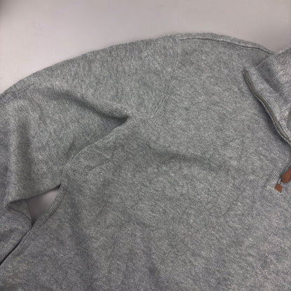 Grey Ralph Lauren Half Zip - Men M - Very Good - Revaleur