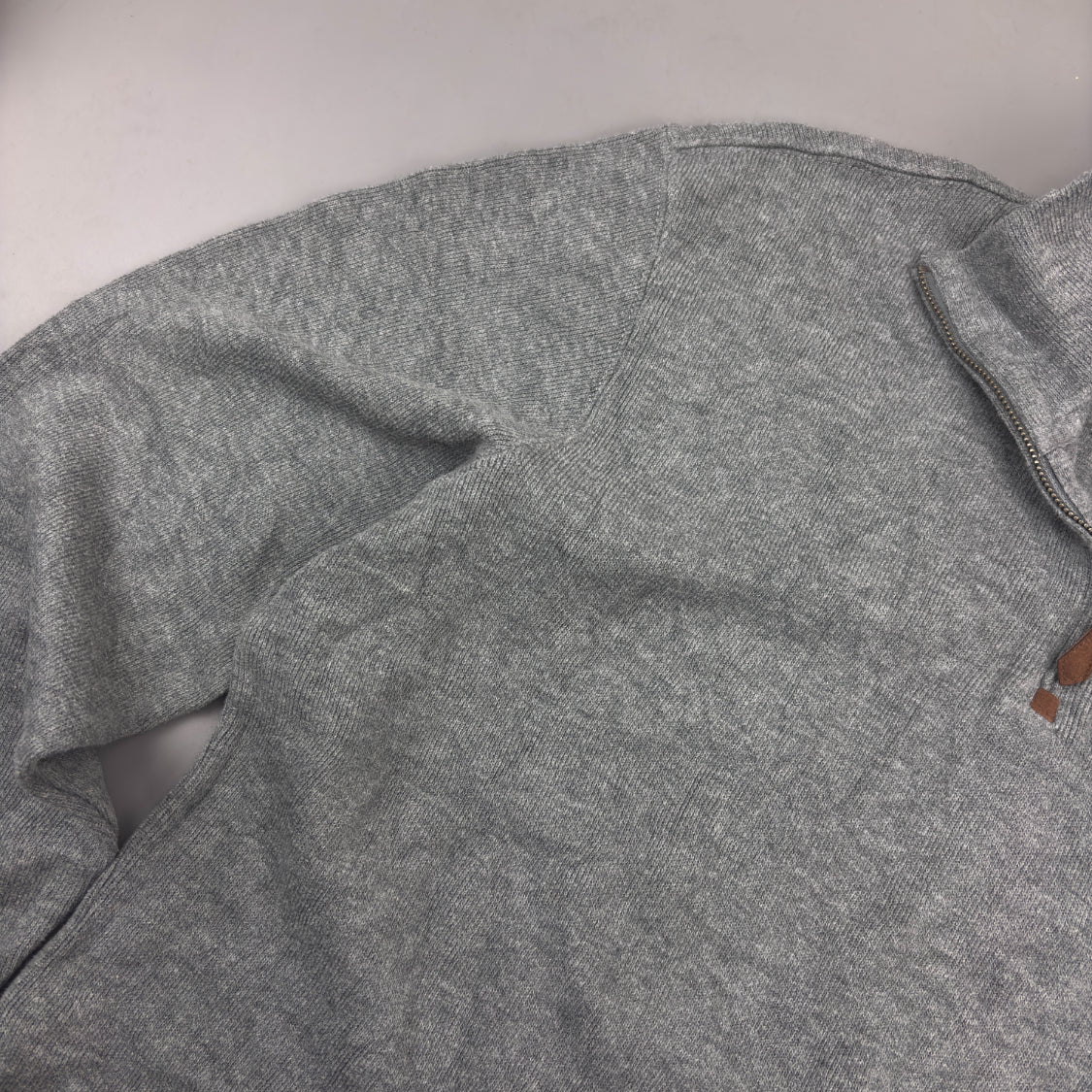 Grey Ralph Lauren Half Zip - Men M - Very Good - Revaleur