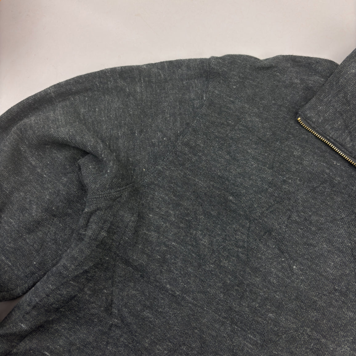 Grey Ralph Lauren Half Zip - Men XL - Very Good - Revaleur