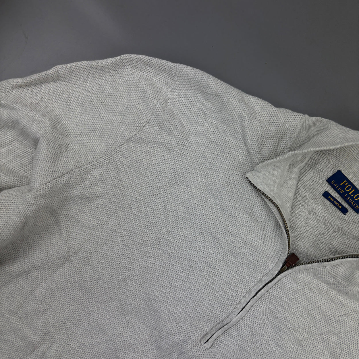 Grey Ralph Lauren Half Zip - Men XXL - Very Good - Revaleur