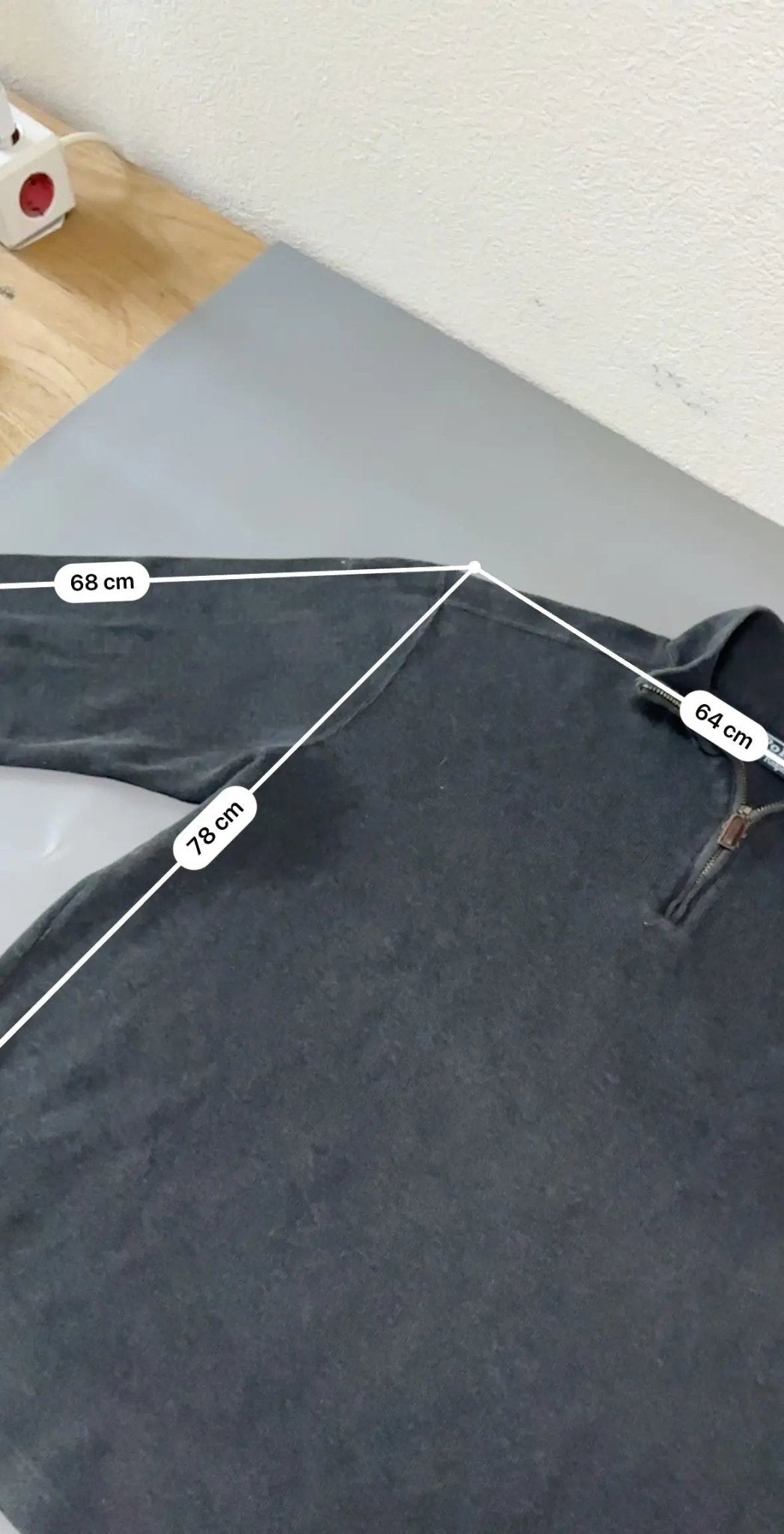 Grey Ralph Lauren Half Zip Sweater - L - Excellent Condition - Revaleur