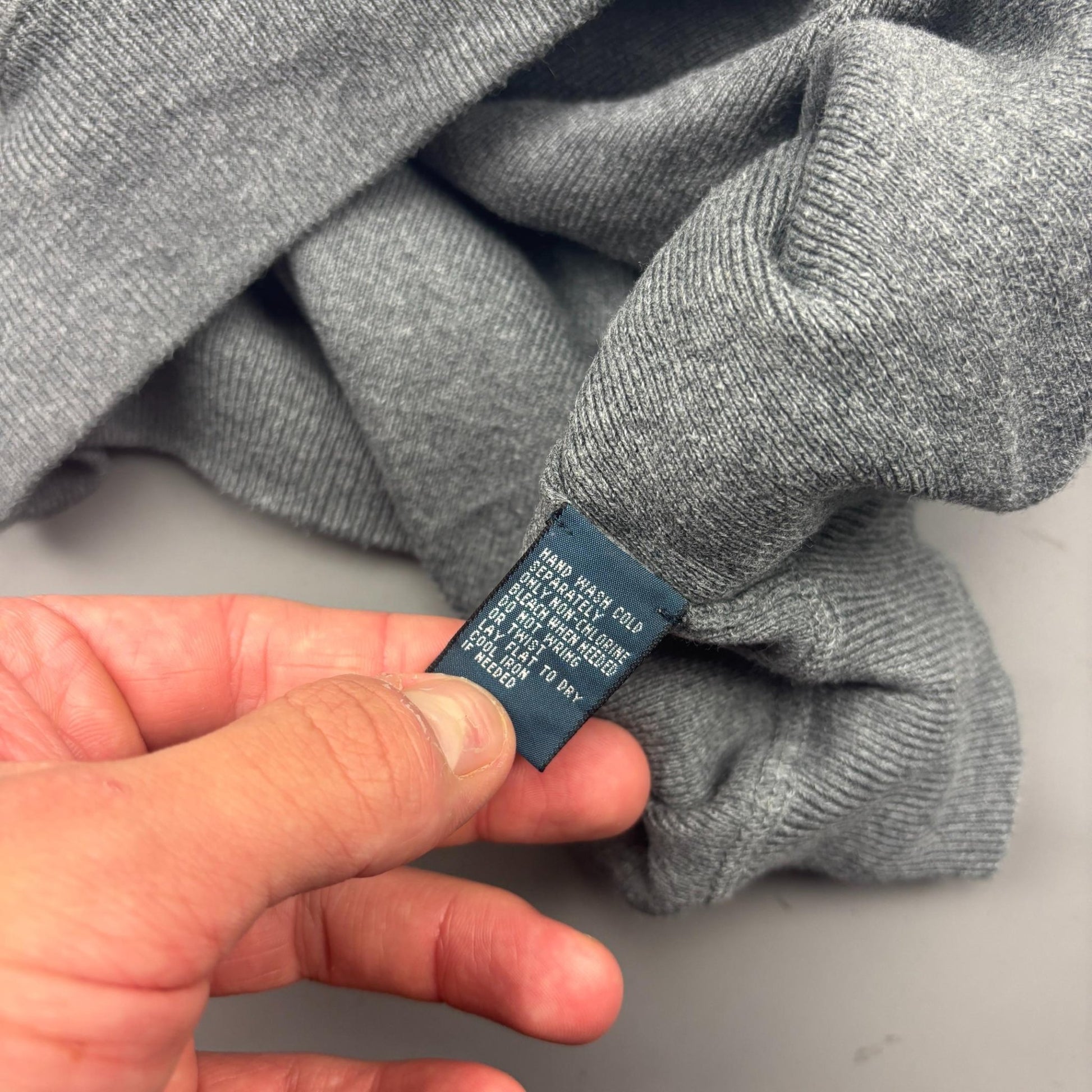 Grey Ralph Lauren Jumper - Men L - Very Good - Revaleur