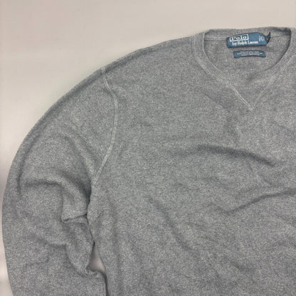 Grey Ralph Lauren Jumper - Men L - Very Good - Revaleur