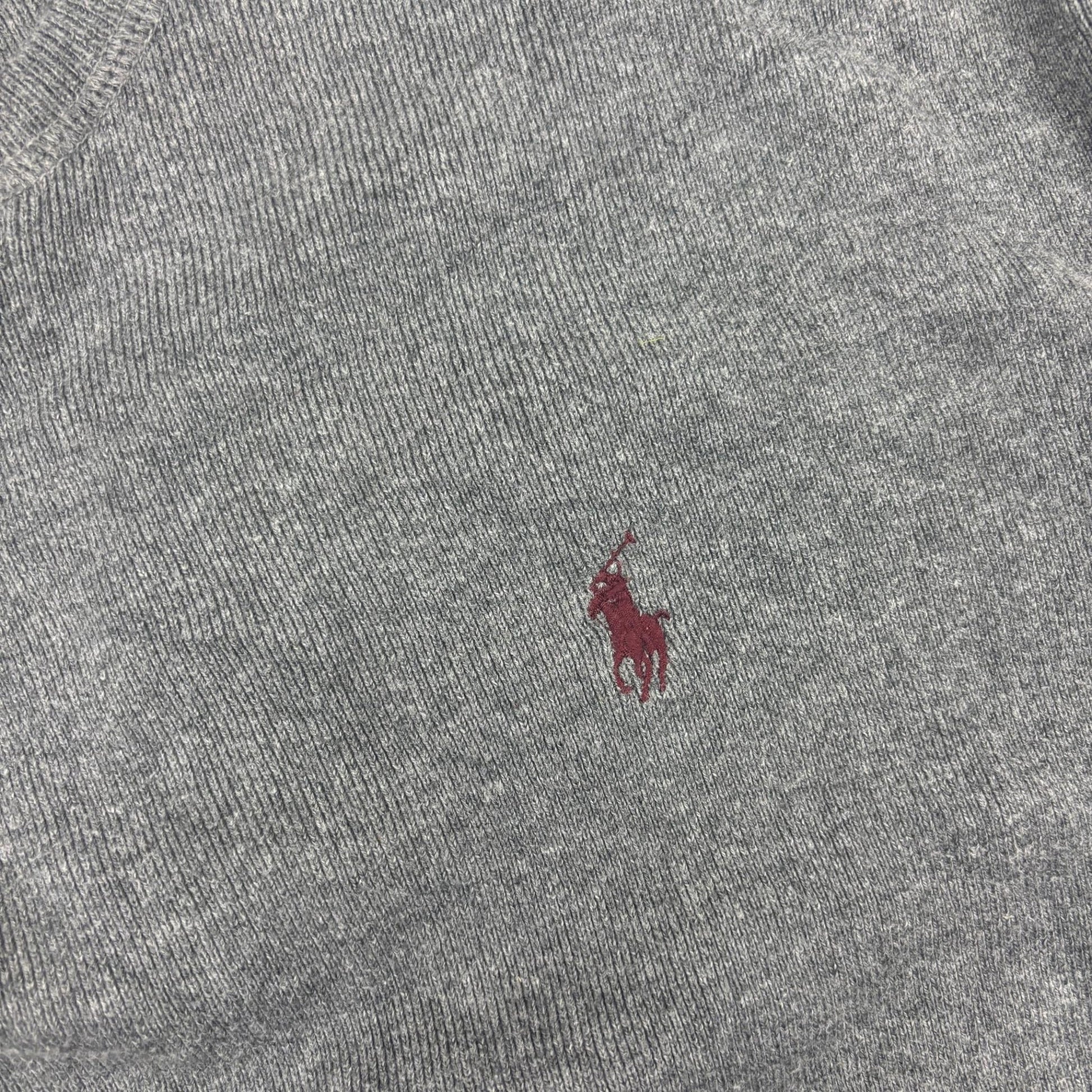 Grey Ralph Lauren Jumper - Men L - Very Good - Revaleur