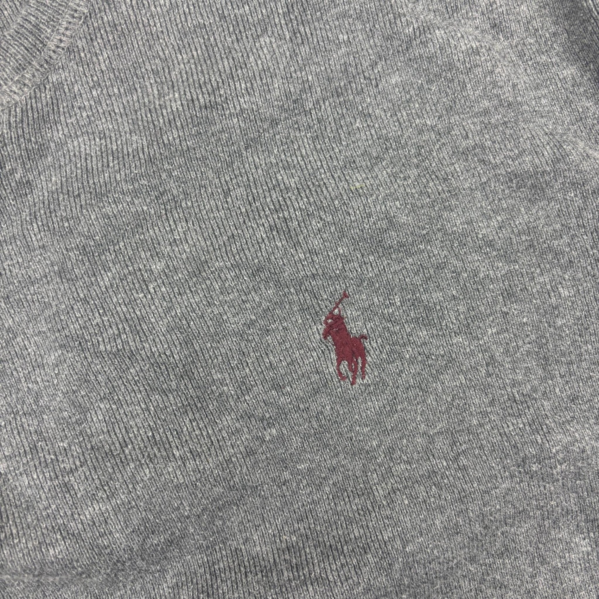Grey Ralph Lauren Jumper - Men L - Very Good - Revaleur