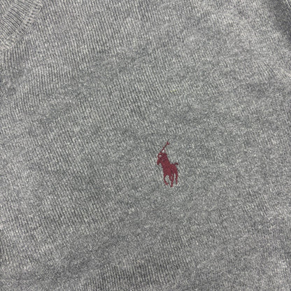 Grey Ralph Lauren Jumper - Men L - Very Good - Revaleur