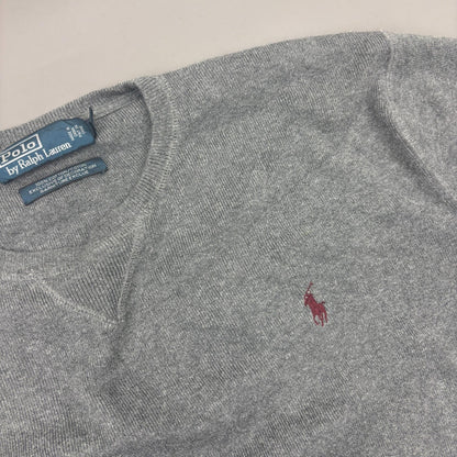 Grey Ralph Lauren Jumper - Men L - Very Good - Revaleur