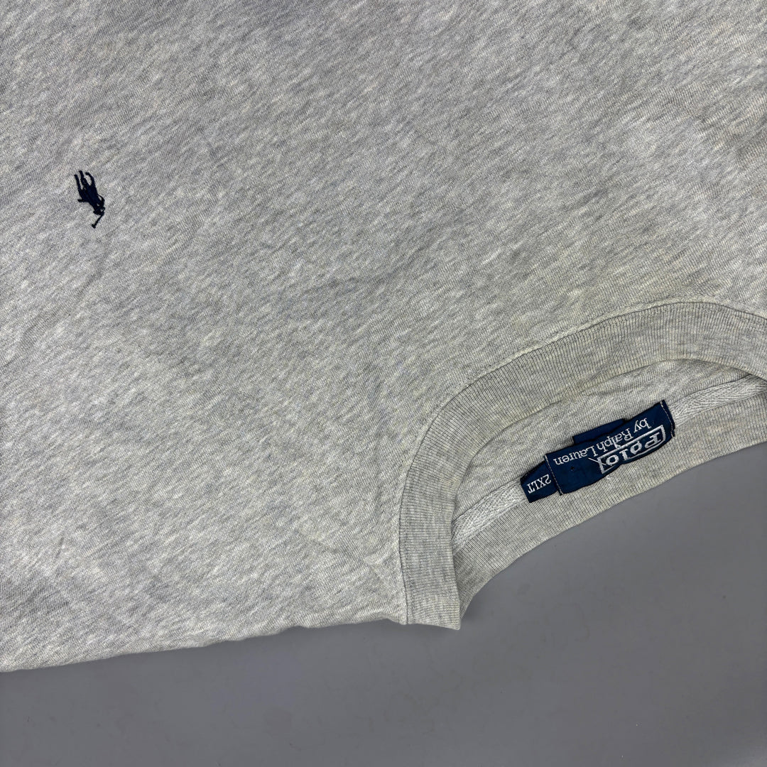 Grey Ralph Lauren Jumper - Men XXL - Very Good - Revaleur