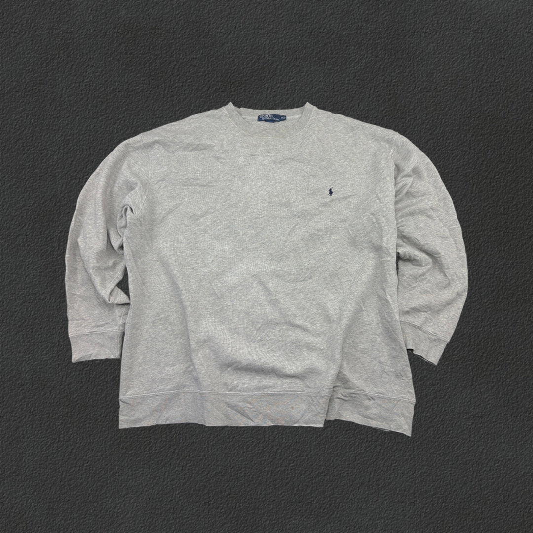 Grey Ralph Lauren Jumper - Men XXL - Very Good - Revaleur