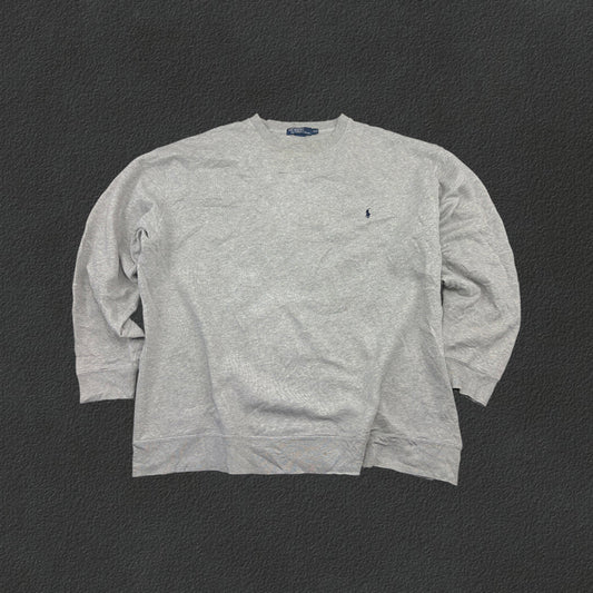 Grey Ralph Lauren Jumper - Men XXL - Very Good - Revaleur