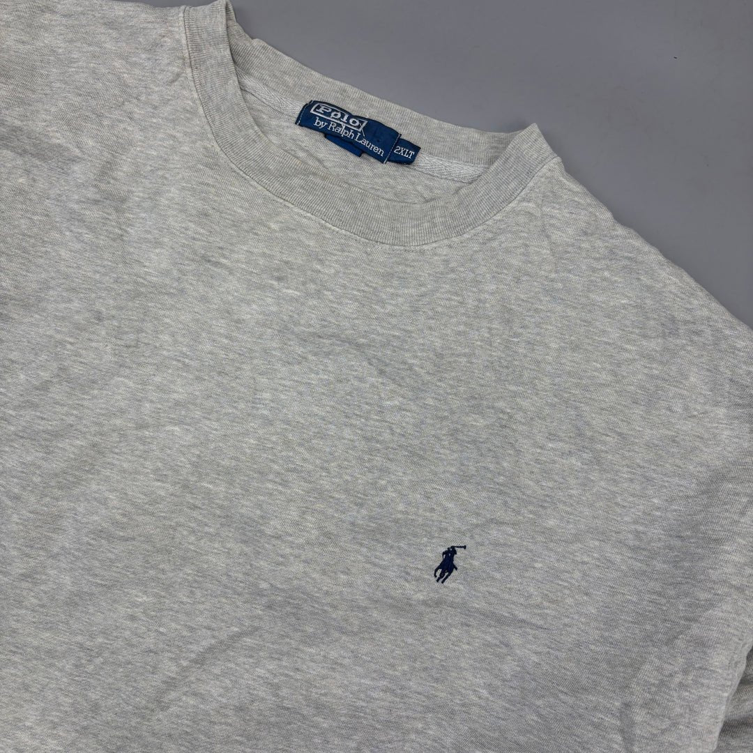 Grey Ralph Lauren Jumper - Men XXL - Very Good - Revaleur