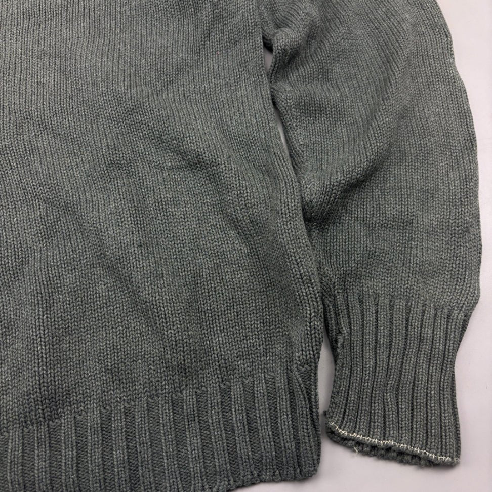Grey Ralph Lauren Knitted Sweater - M - Very Good - Revaleur