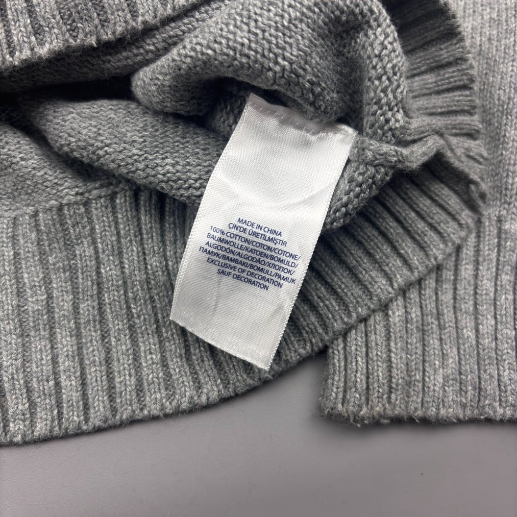 Grey Ralph Lauren Knitted Sweater - M - Very Good - Revaleur